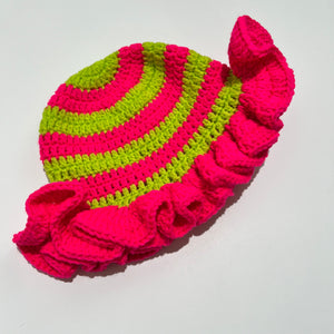 Crochet Ruffle Bucket Hat