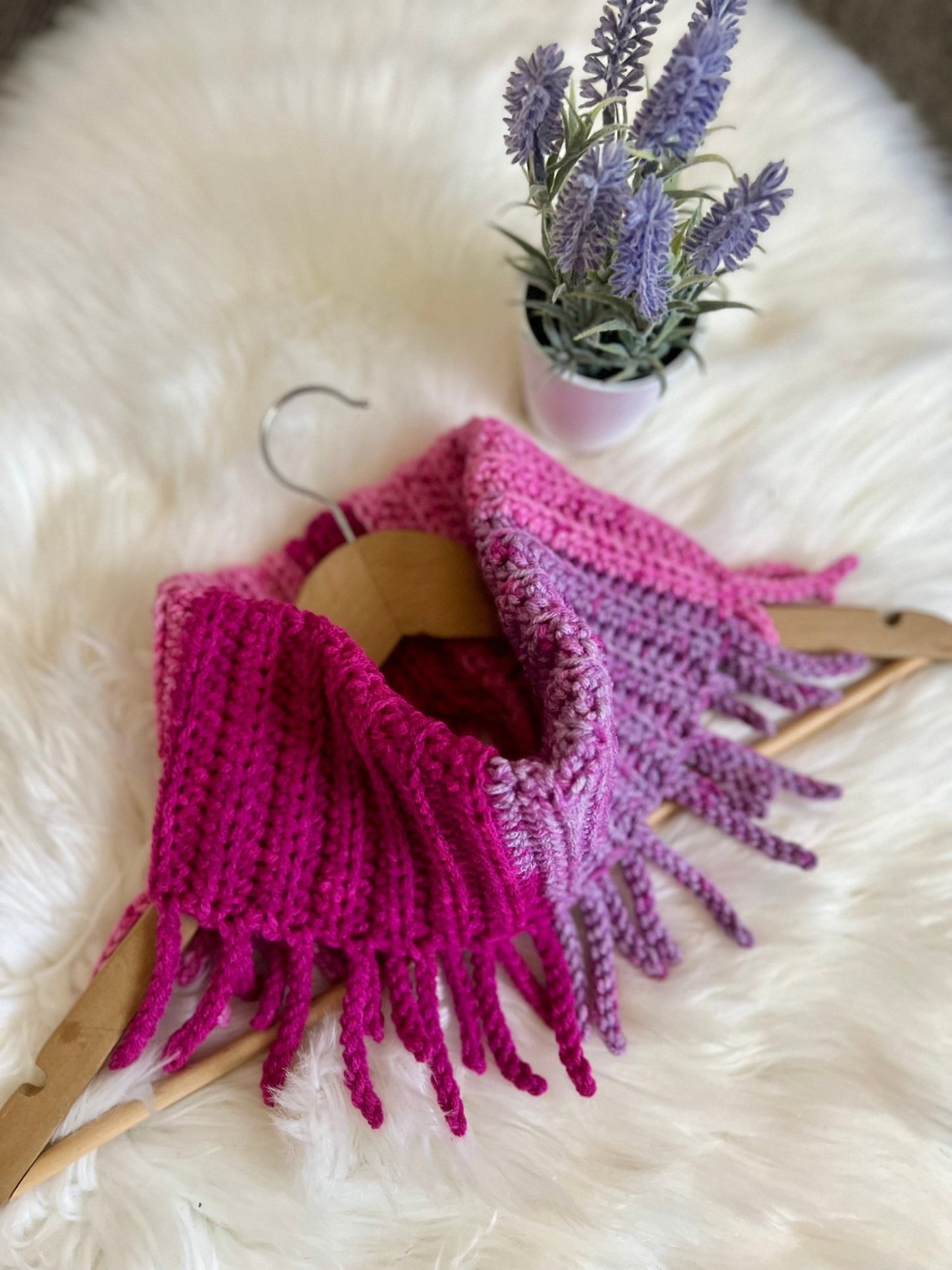 "Berrylicious" Child Size Neck Warmer Cowl Snood - FancyBull Creations