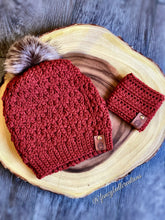 Load image into Gallery viewer, Crochet Slouchy Winter Beanie &amp; Coffee Sleeve FANCYBULL CREATIONS