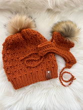 Load image into Gallery viewer, fall pumpkin spice furmom matching beanie set