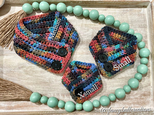 Handmade Crochet Medium breed dog scarf