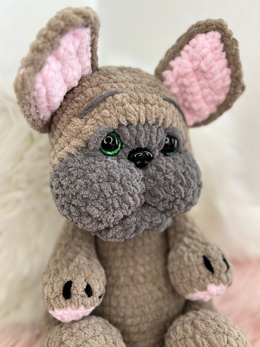 fawn french bulldog crochet pattern by fancybullcreations