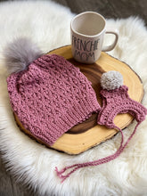 Load image into Gallery viewer, Handmade crochet Furbaby &amp; Mom beanie hat set