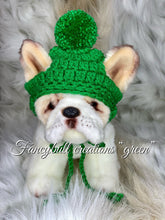 Load image into Gallery viewer, green dog beanie