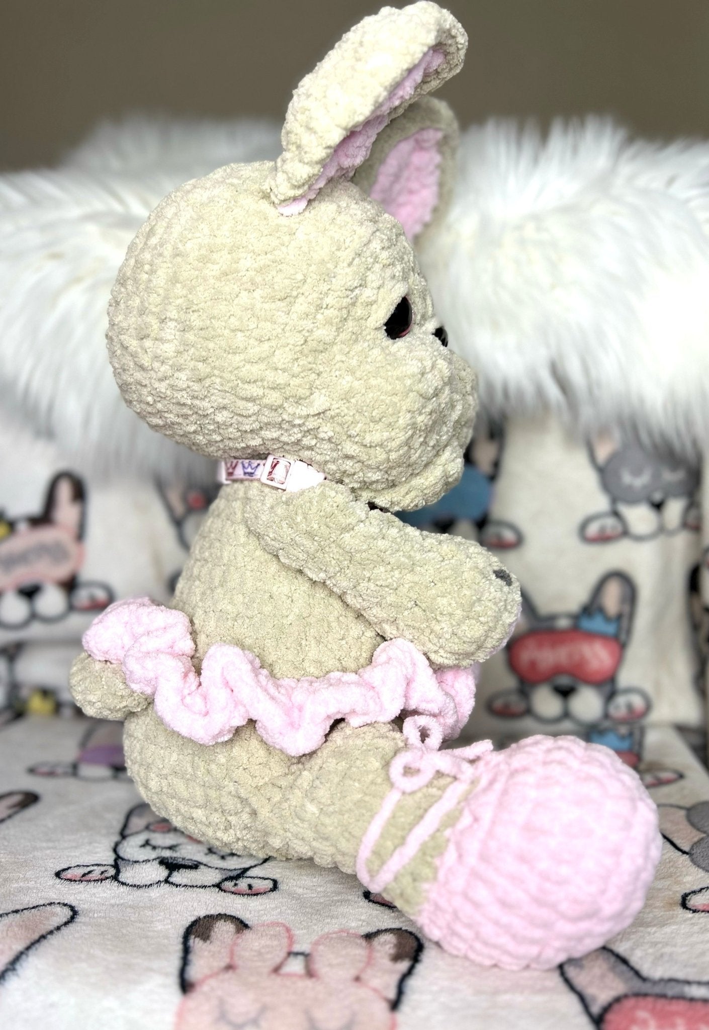 Ballerina French Bulldog crochet Plushie - FancyBull Creations