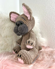 Load image into Gallery viewer, Blue Fawn Crochet French Bulldog Plushie - FancyBull Creations