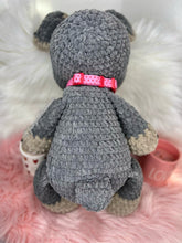 Load image into Gallery viewer, Blue Tri French Bulldog crochet Plushie - FancyBull Creations