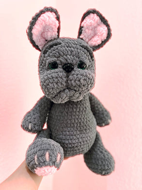 Crochet BLUE French Bulldog Plushie - FancyBull Creations