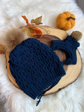 Load image into Gallery viewer, Handmade crochet Furbaby &amp; Mom beanie hat set - FancyBull Creations