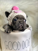 Load image into Gallery viewer, Handmade crochet heart puppy dog hat - FancyBull Creations