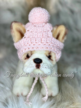 Load image into Gallery viewer, Handmade Crochet puppy dog beanie hat French Bulldog - FancyBull Creations