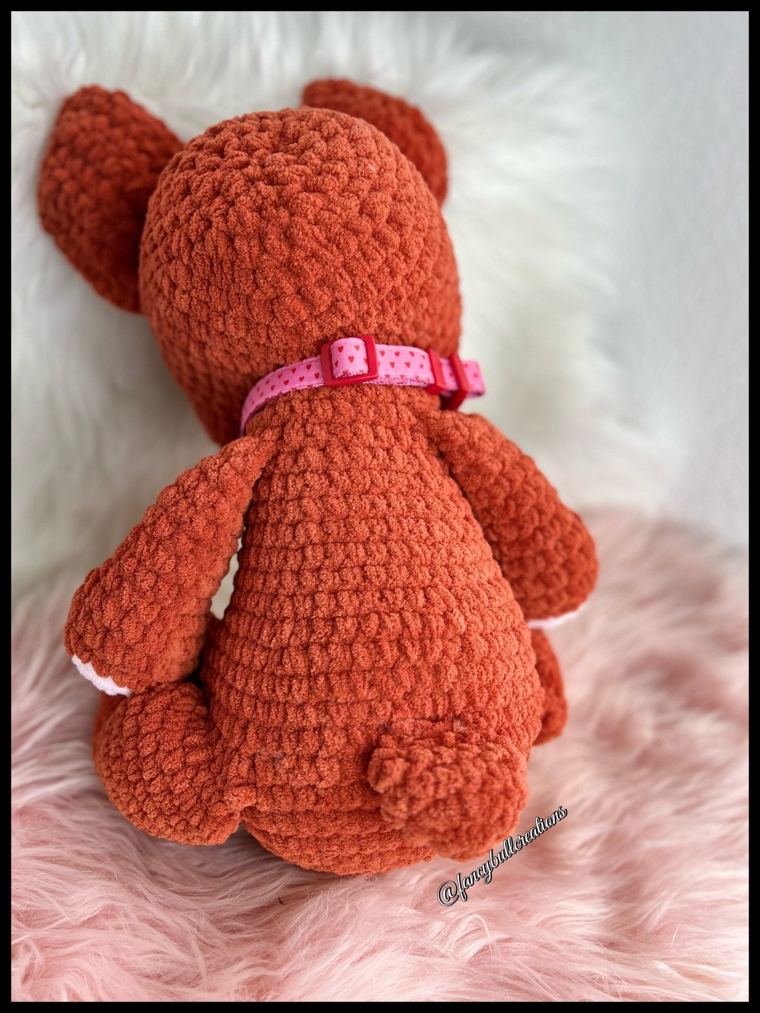 Red Fawn French Bulldog crochet Plushie - FancyBull Creations