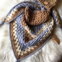 Load image into Gallery viewer, Triangle Bandana Winter Scarf Handmade Crochet - FancyBull Creations