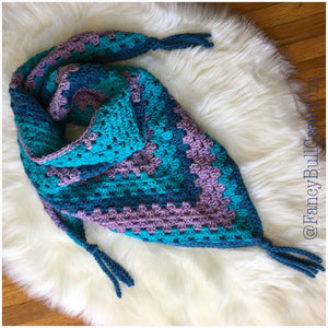 Triangle Bandana Winter Scarf Handmade Crochet - FancyBull Creations