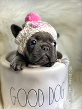 Load image into Gallery viewer, Handmade crochet heart puppy dog hat FANCYBULL CREATIONS