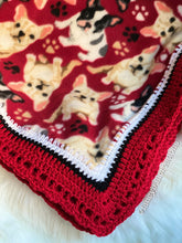 Load image into Gallery viewer, Welcome Home Furbaby French Bulldog Pattern Puppy Blanket FANCYBULL CREATIONS