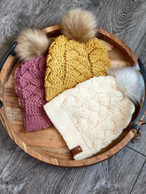 Load image into Gallery viewer, Cable Crochet Winter Beanie FANCYBULL CREATIONS