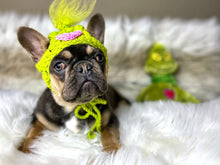 Load image into Gallery viewer, french bulldog grinch beanie hat