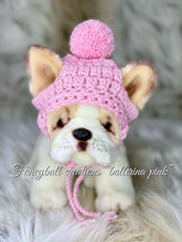 Load image into Gallery viewer, Pink and Purple Puppy Winter Hats FANCYBULL CREATIONS