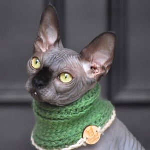 Handmade Crochet "Kitty Kowl" Cat cowl FANCYBULL CREATIONS