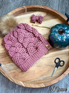 Cable Crochet Winter Beanie FANCYBULL CREATIONS